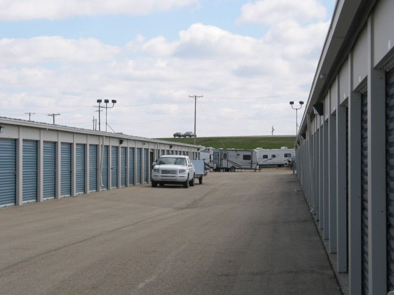 Drive-up fixed storage units at Stor All